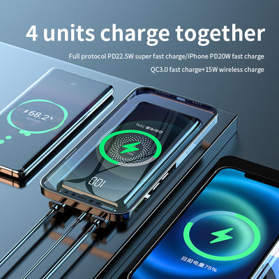 Over Current Portatile Fast Qi Wireless Charger Power Bank Compatibile