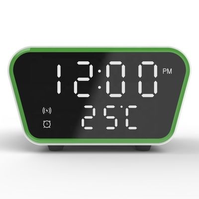 RoHS certificato Qi Wireless Charger Clock Alarm 253g con ricarica rapida