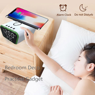 RoHS certificato Qi Wireless Charger Clock Alarm 253g con ricarica rapida