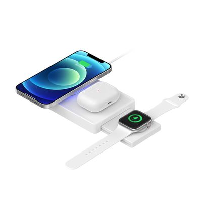 Carica veloce carica multifunzionale senza fili per iPhone pieghevole magnetico
