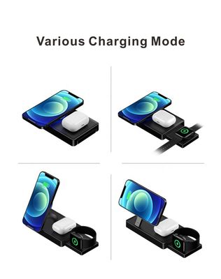 Carica veloce carica multifunzionale senza fili per iPhone pieghevole magnetico