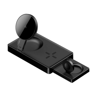 Caricabatterie senza fili 3 in 1 Qi Magnetico, base di ricarica senza fili per Iphone 9V