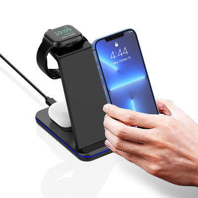 Logo personalizzato 15w Stand di ricarica wireless, Dock di ricarica Qi Magnetico
