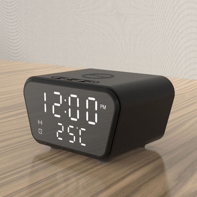 RoHS certificato Qi Wireless Charger Clock Alarm 253g con ricarica rapida
