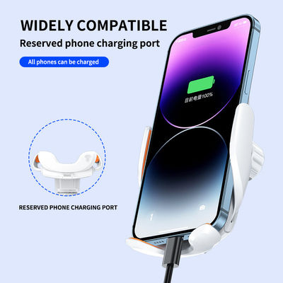 Bianco portatile ABS 15w Qi caricabatterie senza fili 9V per cellulare