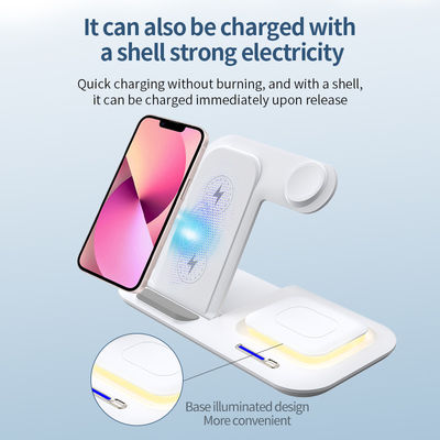 Dock del caricabatterie senza fili LED Qi